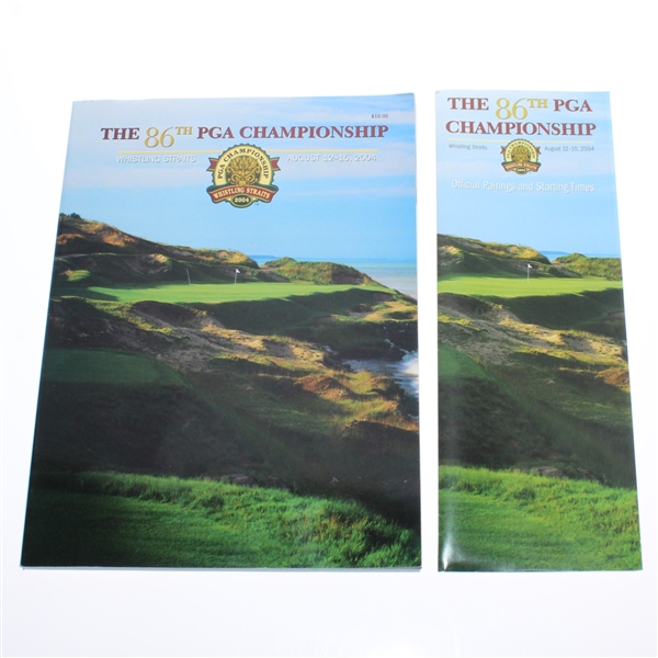2004 PGA Championship at Whistling Straits Program & Pairing Sheet/Spec Guide