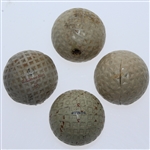 Four Classic Golf Balls - US Three Star, Dunlop England, US Royal Electronic, & Needled