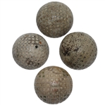Four Classic Golf Balls - Diamond (1.68 1.55), Kro-Flite, Unmarked Mesh, & Unmarked