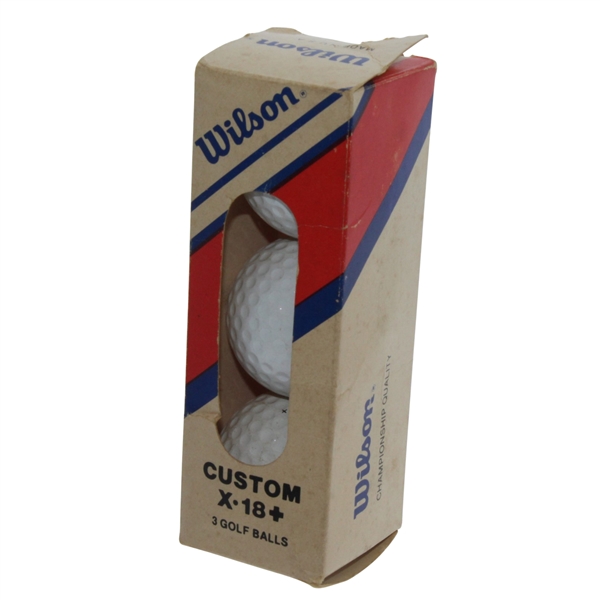 Sleeve of Wilson Custom X.18+ Golf Balls