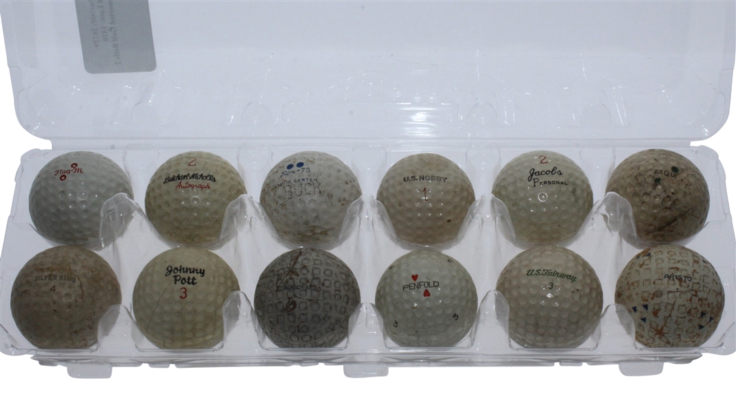Dozen Assorted Classic Golf Balls
