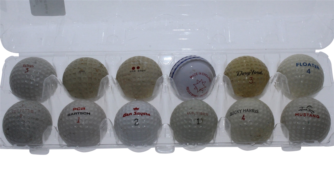 Dozen Assorted Classic Golf Balls