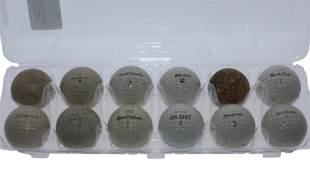 Dozen Assorted Classic Golf Balls
