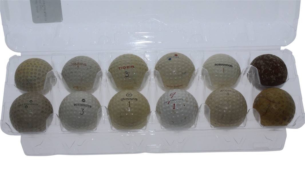 Dozen Assorted Classic Golf Balls