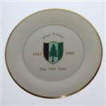 Pine Valley Golf Club 75th Anniversary Plate in Original Box 1988 Member Gift 1/1035
