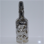 1934 Ormond Beach Golf Club Sterling Silver Overlay with Scottish Thistles Decanter Trophy