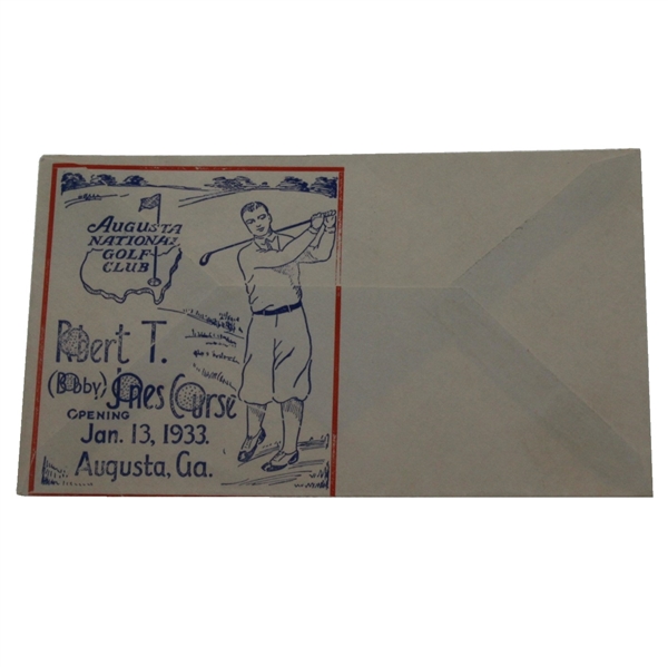 1933 Bobby Jones Course Augusta National GC First Day Cover - Printing Error