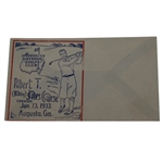 1933 Bobby Jones Course Augusta National GC First Day Cover - Printing Error