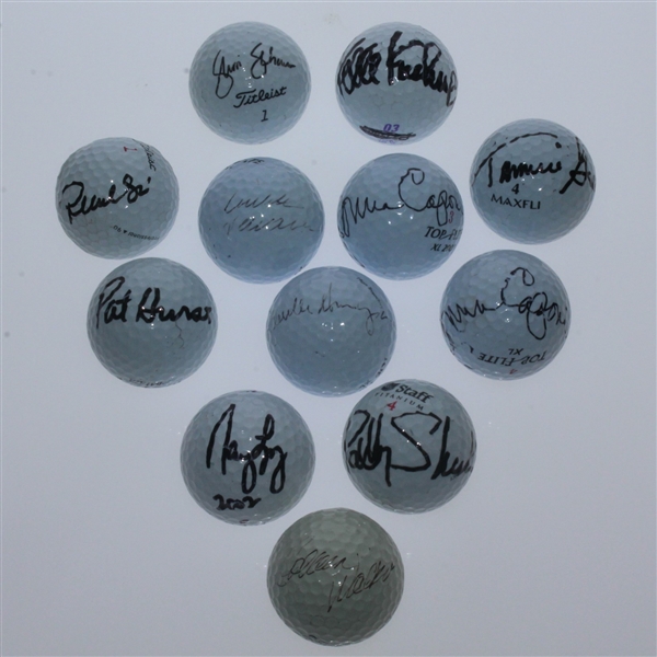 Twelve Signed Golf Balls by Women Golfers JSA ALOA