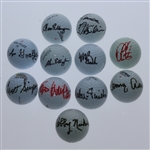 Eleven Major Winner Signed Golf Balls JSA ALOA