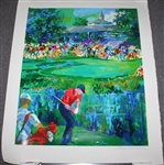 LeRoy Neiman Signed Ltd Ed 110/300 Tiger Woods 2000 Valhalla JSA ALOA