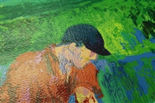 LeRoy Neiman Signed Ltd Ed 110/300 Tiger Woods 2000 Valhalla JSA ALOA