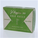 JC Higgins-50 Resilient Rubber Center Dozen Golf Balls - Box Only - Roth Collection