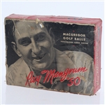 MacGregor Ray Mangrum Vulcanized Latex Cover Dozen Golf Balls - Box Only - Roth Collection