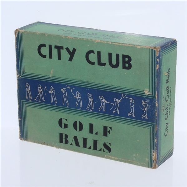 City Club For Particular Men Dozen Golf Balls - Box Only - Roth Collection