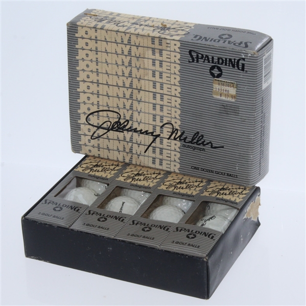 Spalding Johnny Miller Autograph Dozen Golf Balls - Roth Collection