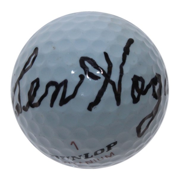 Ben Hogan Signed Dunlop Titanium Golf Ball JSA #Y87898