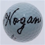 Ben Hogan Signed Dunlop Titanium Golf Ball JSA #Y87898