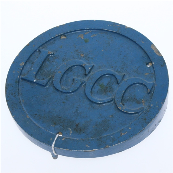 L.G.C.C. Blue Circular Iron Tee Marker - Roth Collection