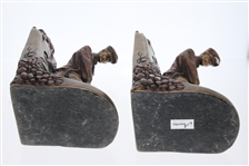 Pair of Austin Sculpture Golfer Bookends - Roth Collection