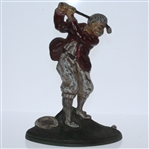 Vintage Solo Golfer Back Swing Iron Bookend - Roth Collection