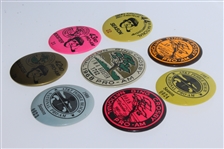 Eight Bing Crosby National Pro-Am Booster & Season Buttons - Roth Collection
