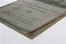 Bobby Jones Signed 1928 US Amateur at Brae Burn CC Program - Rare JSA FULL #Z54632