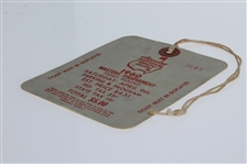 1960 Masters Tournament Saturday Ticket #3649 - Arnold Palmer's 2nd Masters Win