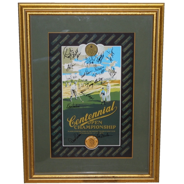 1995 Centennial US Open Poster Multi-Signed by Champs Palmer, Player, & others JSA ALOA