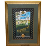 1995 Centennial US Open Poster Multi-Signed by Champs Palmer, Player, & others JSA ALOA