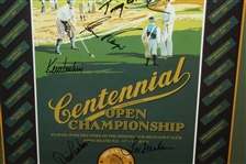 1995 Centennial US Open Poster Multi-Signed by Champs Palmer, Player, & others JSA ALOA