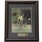 Jack Nicklaus Signed Masters Shot Display - Framed JSA ALOA
