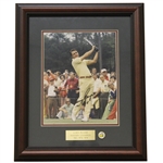 Gary Player Signed Masters Shot Display with Notation - Framed JSA ALOA