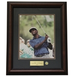 Vijay Singh Signed Masters Shot Display with Notation - Framed JSA ALOA