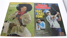 Five Signed Sports Illustrated Magazines - Trevino, Zoeller, Woosnam, Graham, and Simpson JSA ALOA