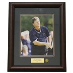 Ian Woosnam Signed Masters Shot Display with Notation - Framed JSA ALOA