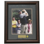 Mark OMeara Signed Masters Shot Display with Notation - Framed JSA ALOA
