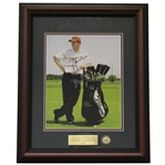 Zach Johnson Signed Masters Shot Display - Framed JSA ALOA