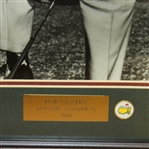 Bob Goalby Signed Masters Shot Display with Notation - Framed JSA ALOA