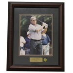 Fuzzy Zoeller Signed Masters Shot Display with Notation - Framed JSA ALOA
