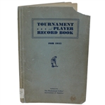 1935 Tournament and Player Record Book Published by the PGA
