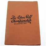1931 Open Championship at Carnoustie Pamphlet - Tommy Armour Win