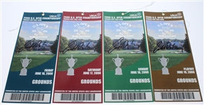 Geoff Ogilvy Signed 2006 US Open at Winged Foot Ticket Set and Info Guide - 9 Signatures JSA ALOA