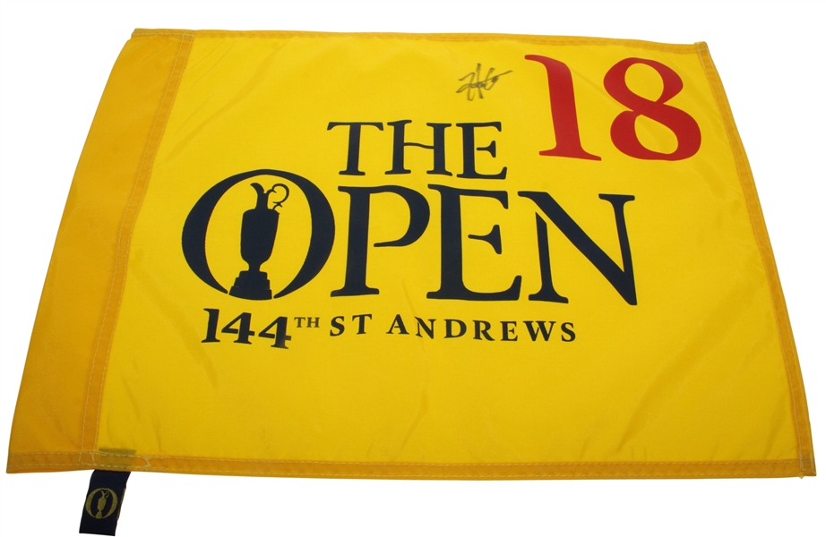 2015 Open Championship Flag Signed by Henrik Stenson JSA ALOA