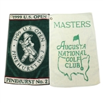 Undated Masters Bag Towel and 1999 US Open Bag Towel