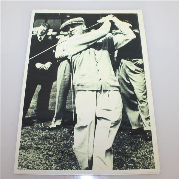 Ben Hogan Post Swing @ 1953 British Open B&W Matted Photo from Tom McKenna