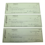 Three Ben Hogan Signed Hogan Oil Co. Checks JSA ALOA