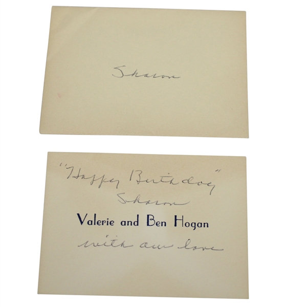 Valerie Hogans Personal Birthday Note to Sharon Rae JSA ALOA
