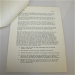 Music Corporation of America Letter to Ben Hogan Regarding Short Films