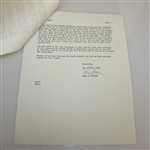 Music Corporation of America Letter to Ben Hogan Regarding Short Films